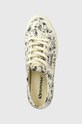Πάνινα παπούτσια Superga 2750 SKETCHED FLOWERS μπεζ S6122NW