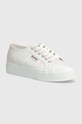 Superga tenisi 2740 PLATFORM LAME platformă alb S6128SW