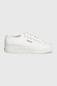 Superga tenisi 2740 PLATFORM LAME S6128SW alb SS24