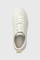 λευκό Δερμάτινα αθλητικά παπούτσια Coccinelle