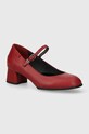 Camper pantofi de piele Katie gros rosu K200694.009