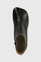 czarny MM6 Maison Margiela botki skórzane Ankle Boots
