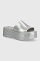 Шлепанцы Melissa BECKY + MARC JACOBS AD платформа серебрянный M.33968.AQ980