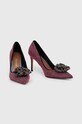 Kurt Geiger London szpilki zamszowe 9990757209.PINK różowy SS24