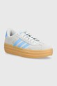 adidas sneakersy zamszowe VL COURT BOLD imitacja skóry licowej niebieski IH2310