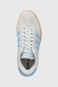 adidas sneakersy zamszowe VL COURT BOLD niebieski IH2310