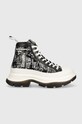 Karl Lagerfeld bőr sneaker LUNA KL42952.400 fekete SS24