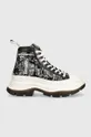 Δερμάτινα ελαφριά παπούτσια Karl Lagerfeld LUNA μαύρο