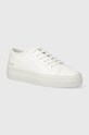 Кожаные кроссовкиCommon Projects Tournament Low Super in Leather плоская белый 4017.0506