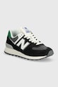 Маратонки New Balance 574 велур черен WL574YA1