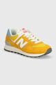 Tenisky New Balance 574 semišová koža žltá WL574YJ2