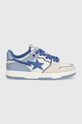 A Bathing Ape leather sneakers Bape Sk8 Sta #5 L 1K30291312 blue SS24