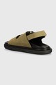 Încălțăminte Alohas sandale din piele intoarsa Harper S100631.02 verde