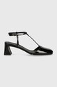Alohas czółenka skórzane Jayne S100597.01 czarny SS24