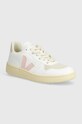 Veja sneakersy V-10 imitacja zamszu biały VX0703131