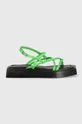 Δερμάτινα σανδάλια Vagabond Shoemakers EVY πράσινο