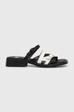 Δερμάτινες παντόφλες Camper TWS K201602.004 μαύρο SS24