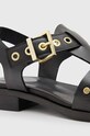 Kožené sandály AllSaints Nelly Stud černá W028FA.BLK