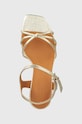 Billi Bi sandały skórzane złoty A6132