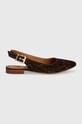 Billi Bi balerini din piele intoarsa A6302 maro SS24