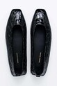 Kožené baleríny Vanda Novak Nora černá Nora.Black.Puffy