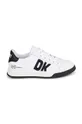 Dkny scarpe da ginnastica per bambini in pelle bianco
