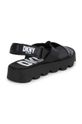 Dievča Detské kožené sandále Dkny D60126.27.35 čierna