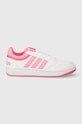 Παιδικά αθλητικά παπούτσια adidas Originals HOOPS 3.0 K συνθετικό ροζ IG3827