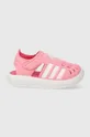 Παιδικά παπούτσια νερού adidas WATER SANDAL I ροζ