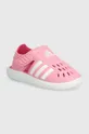 розовый Детская обувь для купания adidas WATER SANDAL C Для девочек