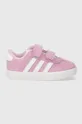 adidas sneakers in camoscio per bambini VL COURT 3.0 CF I rosa