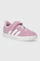 μωβ Παιδικά sneakers σουέτ adidas VL COURT 3.0 EL C Για κορίτσια