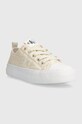 Calvin Klein Jeans tenisi copii V3A9.80798.28.34 bej SS24