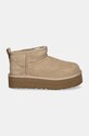 Дитячі замшеві чоботи UGG CLASSIC ULTRA MINI PLATFORM 1157791K зелений AA00