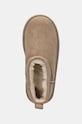 Детские замшевые сапоги UGG CLASSIC ULTRA MINI PLATFORM бежевый 1157791K