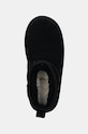 UGG gyerek hócipő velúrból CLASSIC ULTRA MINI PLATFORM fekete 1157791K