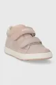 Geox sneakers in camoscio per bambini BIGLIA rosa