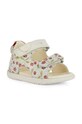 Geox sandali in camoscio SANDAL MACCHIA pelle scamosciata bianco B254WA.00754.18.26
