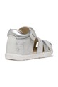 Dziewczynka Geox sandały dziecięce skórzane SANDAL MACCHIA B254WB.007NF.18.26 biały