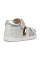Dziewczynka Geox sandały dziecięce skórzane SANDAL MACCHIA B254WB.007NF.18.26 biały