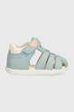 Dětské sandály Geox SANDAL MACCHIA imitace kůže tyrkysová B254WB.08554.18.26