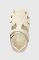 béžová Detské kožené sandále Geox SANDAL MACCHIA
