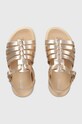 Geox sandale din piele pentru copii SANDAL SOLEIMA J35GSB.000CF.24.27 aur SS25