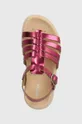 фиолетовой Детские кожаные сандалии Geox SANDAL SOLEIMA