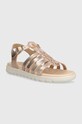Dětské kožené sandály Geox SANDAL SOLEIMA J35GSB.000CF.28.35 zlatá SS25