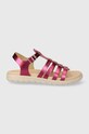Geox sandale din piele pentru copii SANDAL SOLEIMA violet J35GSB.000CF.28.35