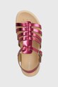 Geox sandale din piele pentru copii SANDAL SOLEIMA violet J35GSB.000CF.28.35