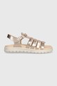 Geox sandały skórzane dziecięce SANDAL SOLEIMA złoty J35GSB.000CF.36.39