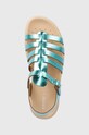 Geox sandale din piele pentru copii SANDAL SOLEIMA turcoaz J35GSB.000CF.36.39