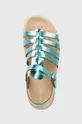 turkizna Otroški usnjeni sandali Geox SANDAL SOLEIMA